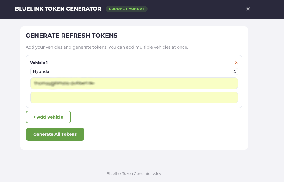 bluelink-token-generator